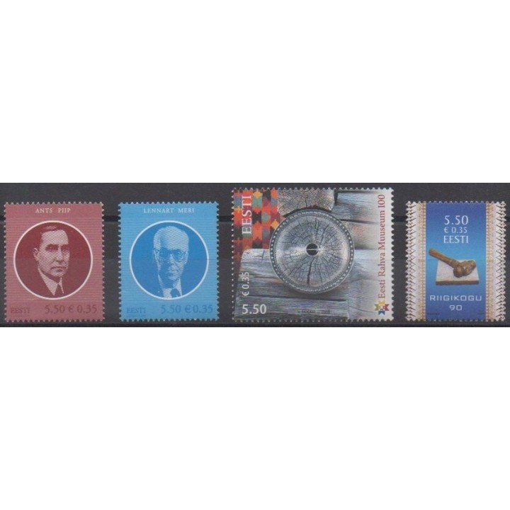 Acheter cette série de timbres d'Estonie de l'année 2009 (No 585/588).