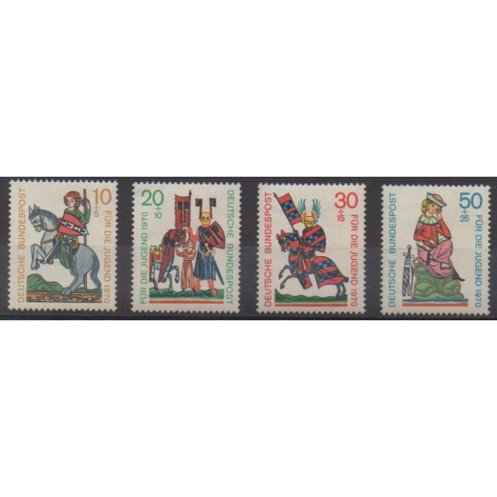 Buy this set of stamps of West Germany (FRG) of the year 1970 (Nb 475/478).