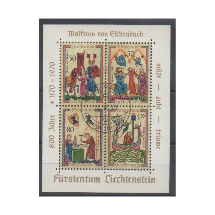 Acheter ce bloc-feuillet du Liechtenstein  de l'année 1970 (No BF11). - Oblitéré