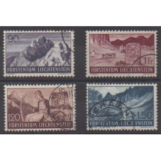 Acheter cette série de timbres du Liechtenstein  de l'année 1937 (No 149/152). - Oblitéré