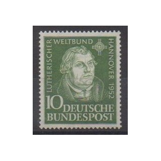 Acheter ce timbre de l'Allemagne occidentale (RFA) de l'année 1952 (No 36).