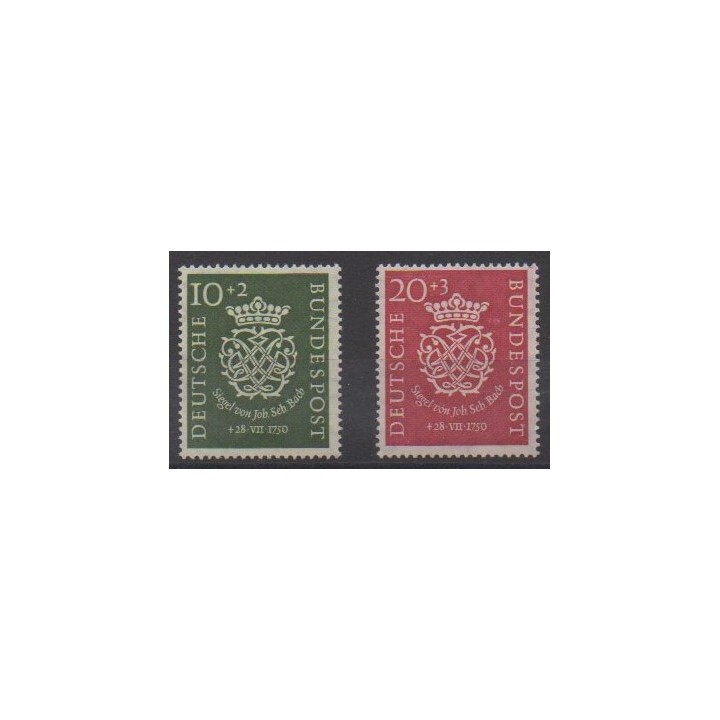 Buy this set of stamps of West Germany (FRG) of the year 1950 (Nb 7/8).