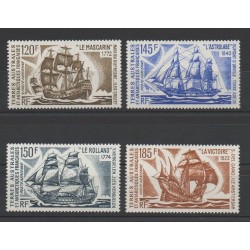French Southern and Antarctic Lands - Airmail - 1974 - Nb PA 30/PA 33 - Boats