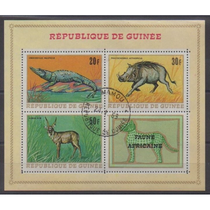 Buy this souvenir sheet  of Guinea of the year 1968 (Nb BF22). - Used