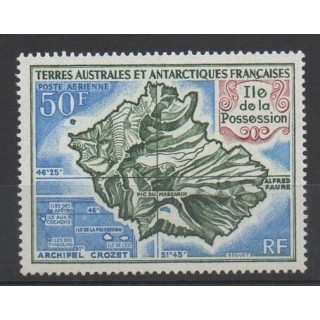 Timbres - TAAF - Poste aérienne - 1971 - No PA 23 - Régions polaires