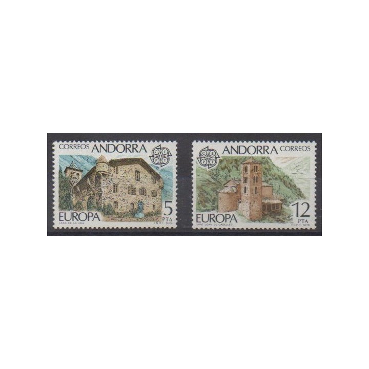 Buy this set of stamps of Spanish Andorra of the year 1978 (Nb 108/109).