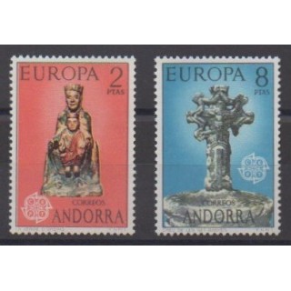 Buy this set of stamps of Spanish Andorra of the year 1974 (Nb 81/82).