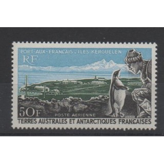 Timbres - TAAF - Poste aérienne - 1968 - No PA 14 - Régions polaires