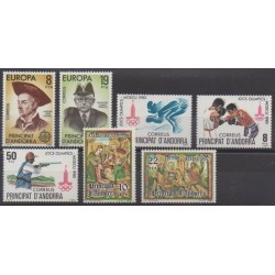 Andorre espagnol - Année complète - 1980 - No 124/130