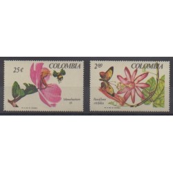 Colombia - 1967 - Nb 628/629 - Orchids