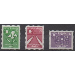 Acheter cette série de timbres de la Colombie de l'année 1988 (No 916/918).