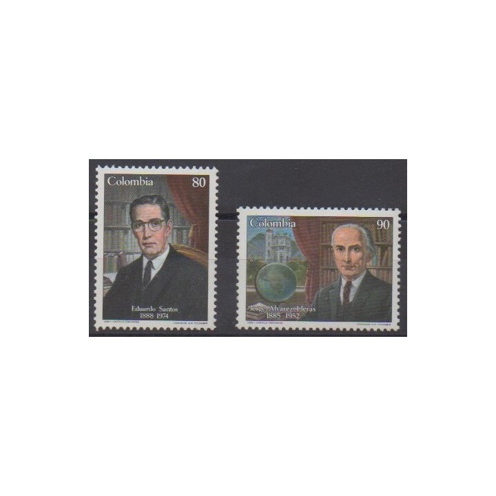 Acheter cette série de timbres de la Colombie de l'année 1988 (No 925/926).