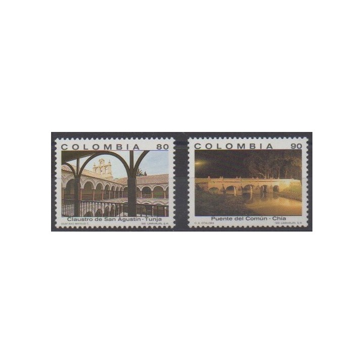 Buy this set of stamps of Colombia of the year 1991 (Nb 969/970).