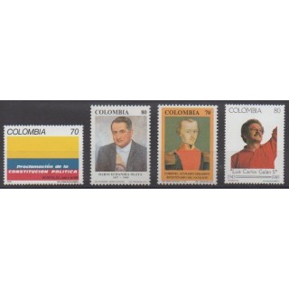 Buy this set of stamps of Colombia of the year 1991 (Nb 964/967).