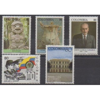 Acheter cette série de timbres de la Colombie de l'année 1991 (No 971/975).