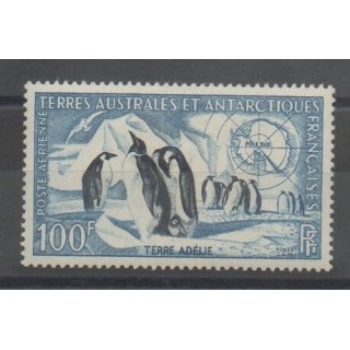 Timbres - TAAF - Poste aérienne - 1956 - No PA 3 - Régions polaires
