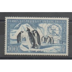 TAAF - Poste aérienne - 1956 - No PA3 - Oiseaux - Polaire