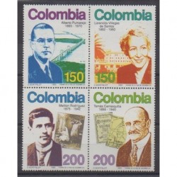 Colombia - 1993 - Nb 1006/1009 - Celebrities