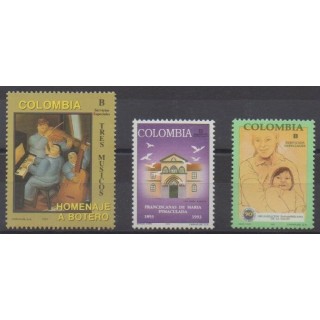 Buy this set of stamps of Colombia of the year 1993 (Nb 993/995).