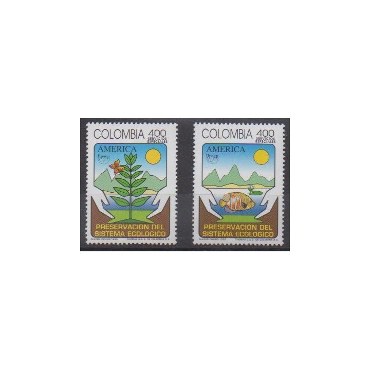 Acheter cette série de timbres de la Colombie de l'année 1995 (No 1048/1049).