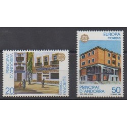 Andorre espagnol - 1990 - No 204/205 - Service postal - Europa