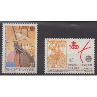 Acheter cette série de timbres d'Andorre espagnol de l'année 1992 (No 216/217).