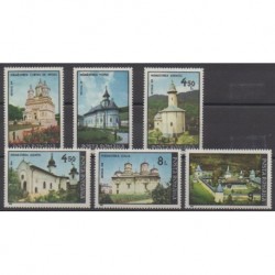 Roumanie - 1991 - No 3941/3945 - Églises