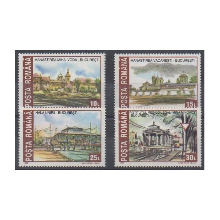 Acheter cette série de timbres de Roumanie de l'année 1993 (No 4053/4056).