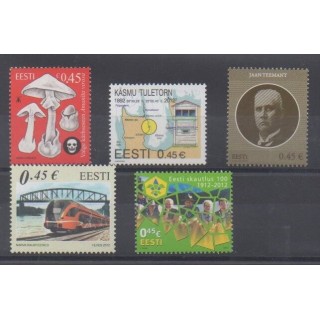 Buy this set of stamps of Estonia of the year 2012 (Nb 685/689).