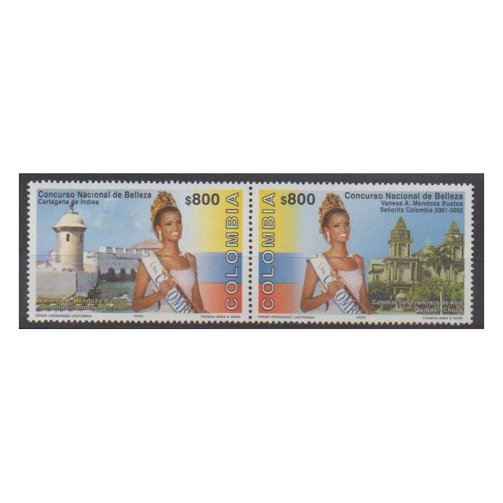 Acheter cette série de timbres de la Colombie de l'année 2002 (No 1153/1154).