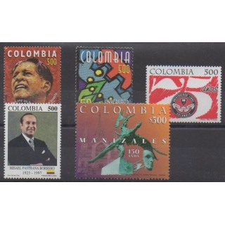 Acheter cette série de timbres de la Colombie de l'année 1998 (No 1076/1080).
