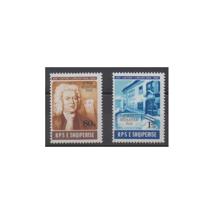 Acheter cette série de timbres d'Albanie de l'année 1985 (No 2061/2062).