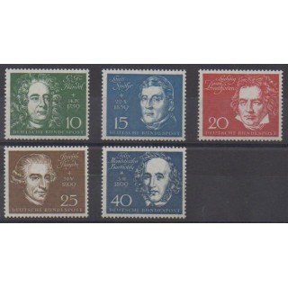 Acheter cette série de timbres de l'Allemagne occidentale (RFA) de l'année 1959 (No 188/192).