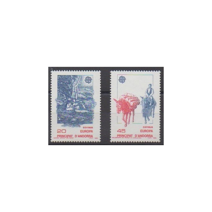 Buy this set of stamps of Spanish Andorra of the year 1988 (Nb 190/191).