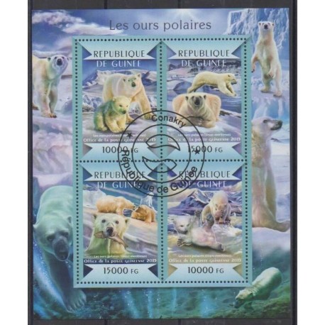 Guinea - 2015 - Nb 7686/7689 - Mamals - Used