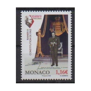 Buy this stamp of Monaco of the year 2023 (Constitution de 1962).