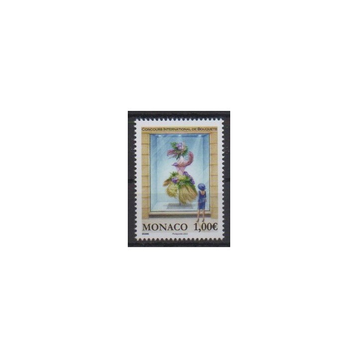Buy this stamp of Monaco of the year 2023 (Concours de bouquets).