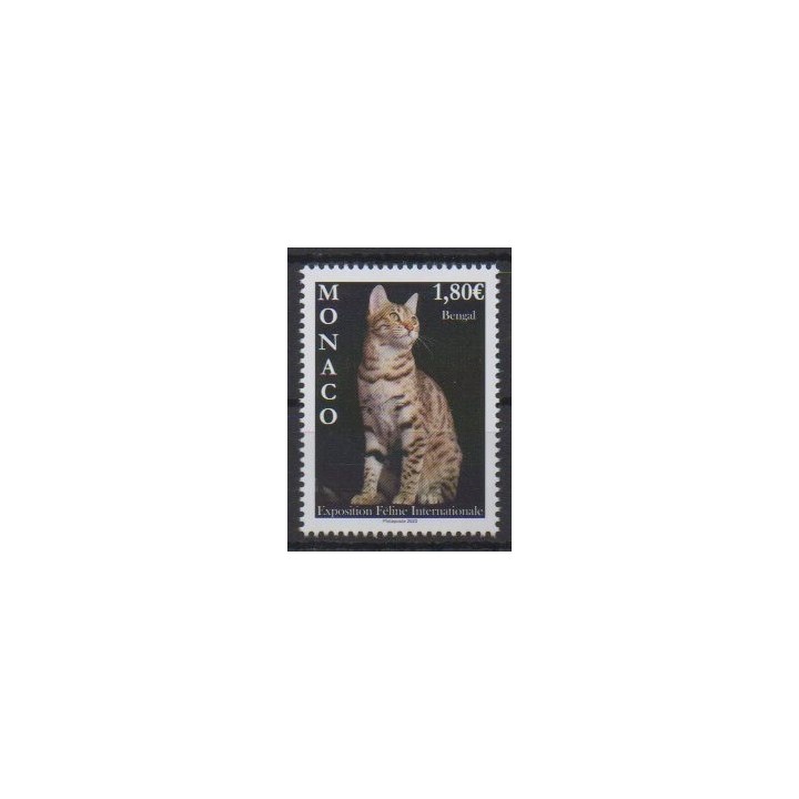 Buy this stamp of Monaco of the year 2023 (Exposition féline).