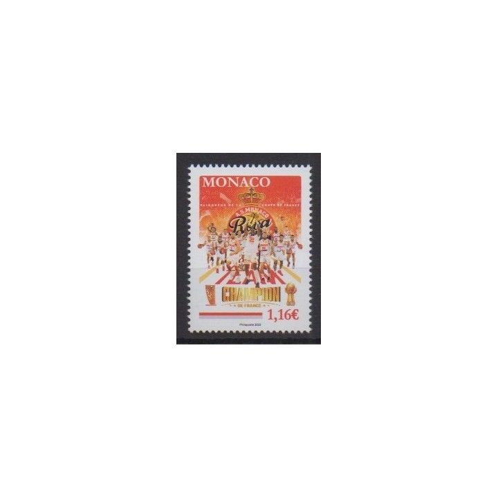 Buy this stamp of Monaco of the year 2023 (Champion de France).