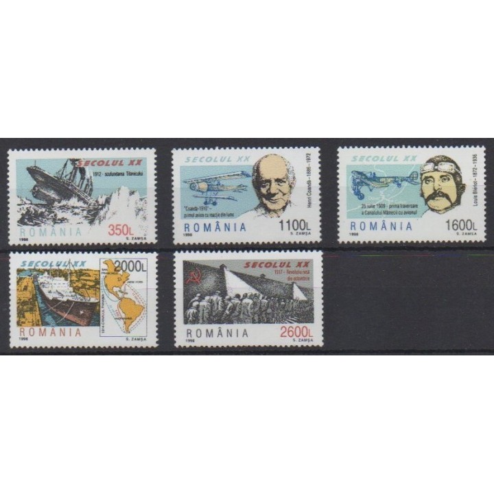Acheter cette série de timbres de Roumanie de l'année 1998 (No 4496/4500).