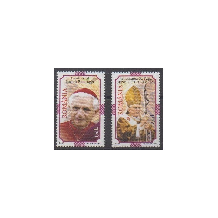 Buy this set of stamps of Romania of the year 2005 (Nb 5009/5010).
