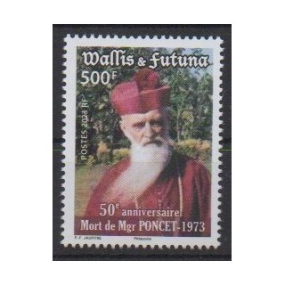 Acheter ce timbre de Wallis et Futuna de l'année 2023 (Mgr Poncet).