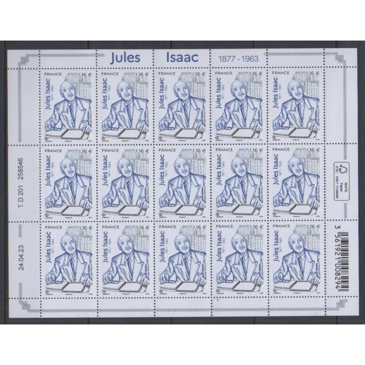 Acheter ce feuillet de France de l'année 2023 (No F111 - Jules Isaac).