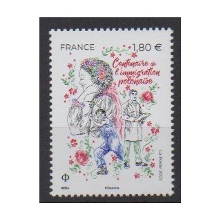 Acheter ce timbre de France de l'année 2023 (Centenaire de l'imigration polonaise).