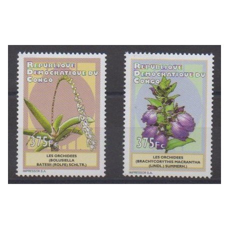 Congo (République démocratique du) - 2012 - No 1966/1967 - Orchidées