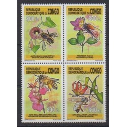 Congo (Democratic Republic of) - 2013 - Nb 2050/2053 - Insects - Flowers