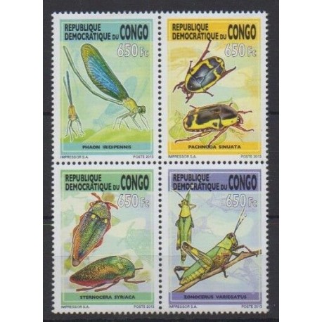 Congo (Democratic Republic of) - 2013 - Nb 2079A/2079D - Insects