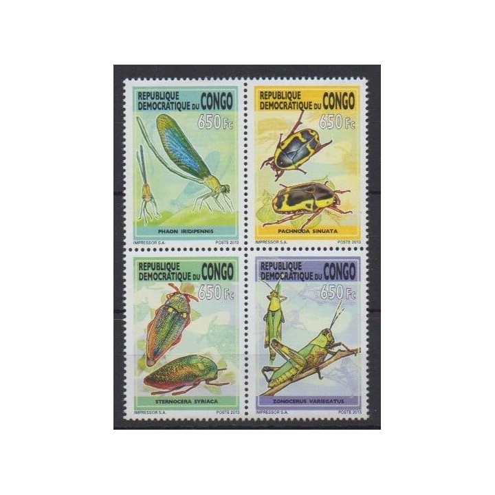 Acheter cette série de timbres de la République Démocratique du Congo de l'année 2013 (No 2079A/2079D).