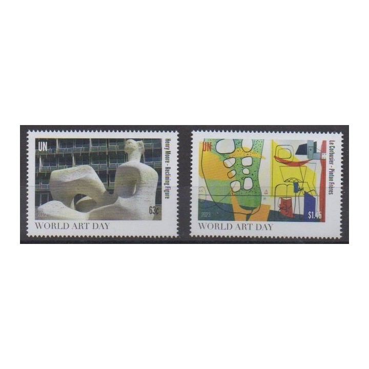 Buy this set of stamps of United Nations (UN - New York) of the year 2023 (Nb 1821/1822).