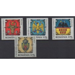 Romania - 2008 - Nb 5326/5329 - Coats of arms